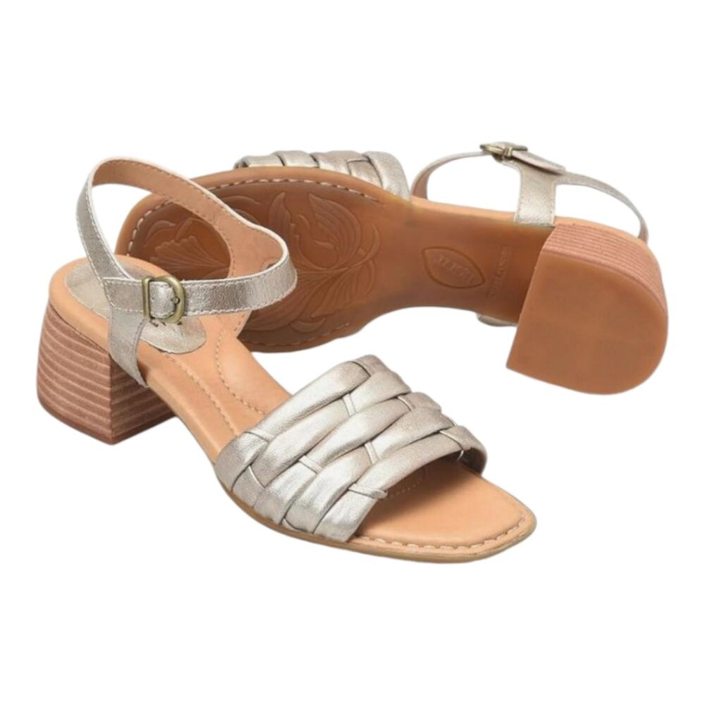 BORN Women's, Shonie‎ Sandal in Light Gold Leather Size 9 New!